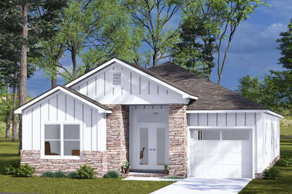 Cottage House Plan #4848-00484 Elevation Photo