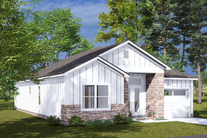 Cottage House Plan #4848-00484 Elevation Photo