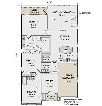 Main Floor  for House Plan #4848-00484