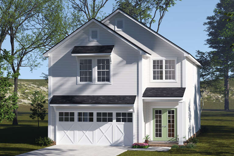 House Plan House Plan #33544 Angled Front Elevation