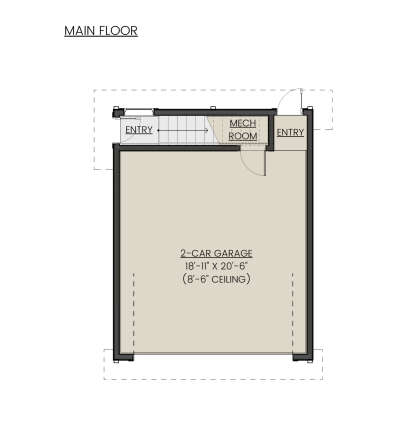 Garage Floor for House Plan #2452-00008