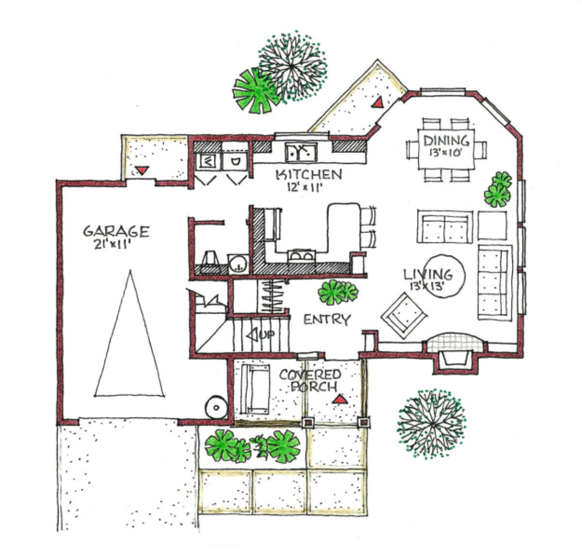 Floorplan 1 for House Plan #192-00033