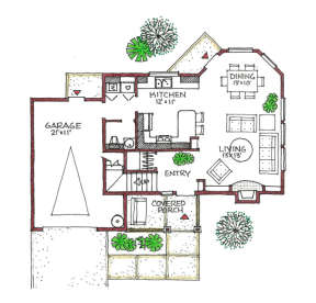 Floorplan 1 for House Plan #192-00033