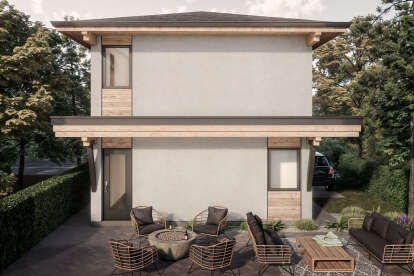 Contemporary House Plan #2452-00009 Elevation Photo