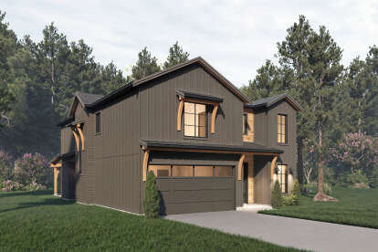 Modern Farmhouse House Plan #2452-00010 Elevation Photo