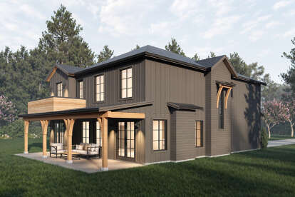 Modern Farmhouse House Plan #2452-00010 Elevation Photo