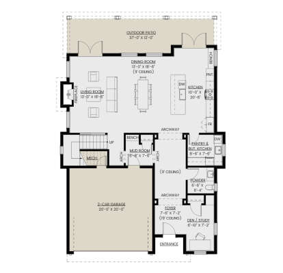 Main Floor  for House Plan #2452-00010