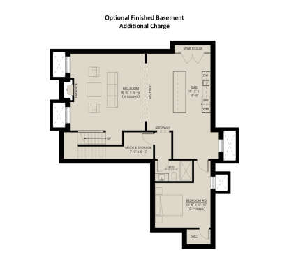 Basement for House Plan #2452-00010