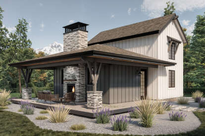 Modern Farmhouse House Plan #2452-00012 Elevation Photo