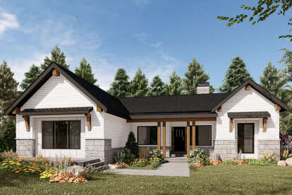Modern Farmhouse House Plan #7306-00043 Elevation Photo