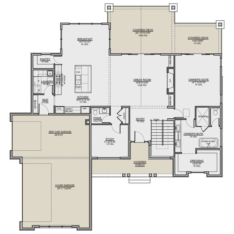 House Plan House Plan #33554 Drawing 1