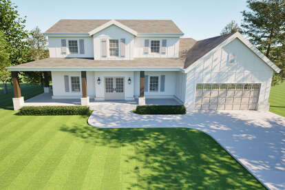 Modern Farmhouse House Plan #6779-00006 Elevation Photo