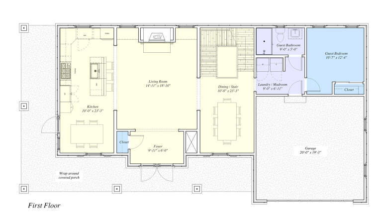 House Plan House Plan #33555 Drawing 1
