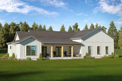 Barn House Plan #009-00450 Elevation Photo