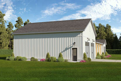 Barn House Plan #009-00450 Elevation Photo