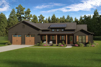 Barn House Plan #009-00450 Elevation Photo
