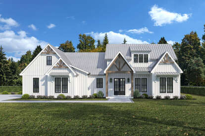 Modern Farmhouse House Plan #7516-00091 Elevation Photo