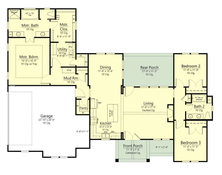 House Plan House Plan #33557 Drawing 1