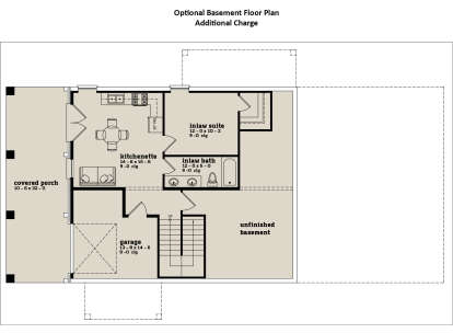 Basement for House Plan #7174-00035