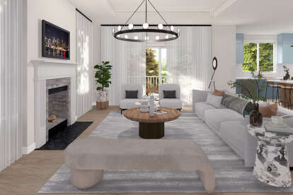 Contemporary House Plan #035-01154 Additional Photo
