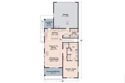 Main Floor  for House Plan #035-01155