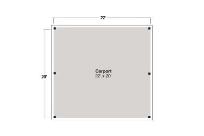 Garage Floor for House Plan #035-01156