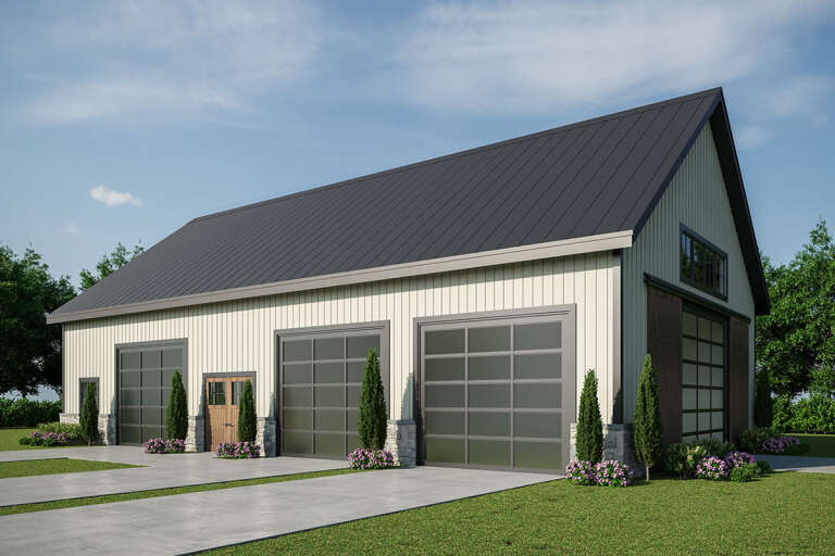 House Plan House Plan #33563 Angled Front Elevation