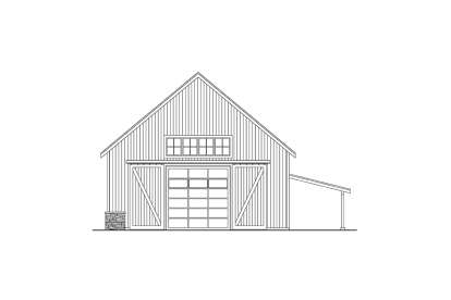 Barn House Plan #035-01158 Elevation Photo