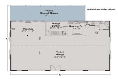 Garage Floor for House Plan #035-01158