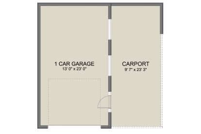 Garage Floor for House Plan #2802-00406