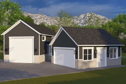 Traditional House Plan #2802-00407 Elevation Photo