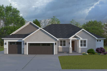 Traditional House Plan #2802-00408 Elevation Photo