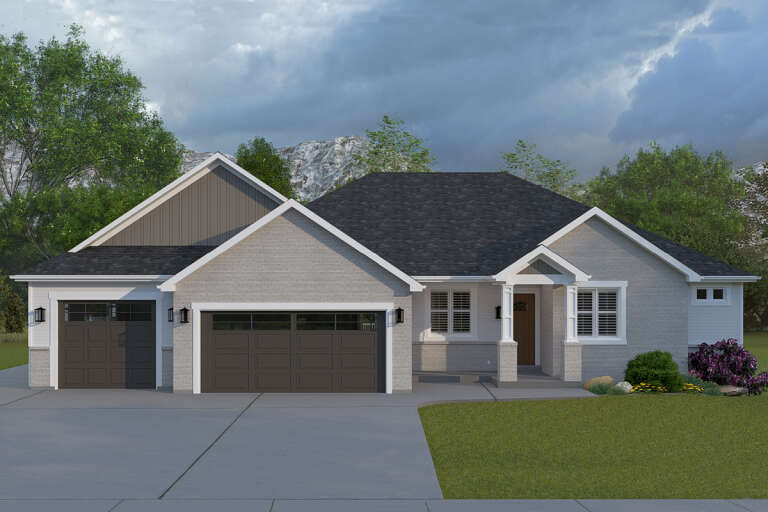 House Plan House Plan #33566 Front Elevation 