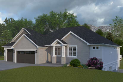 Traditional House Plan #2802-00408 Elevation Photo
