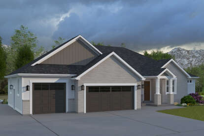 Traditional House Plan #2802-00408 Elevation Photo