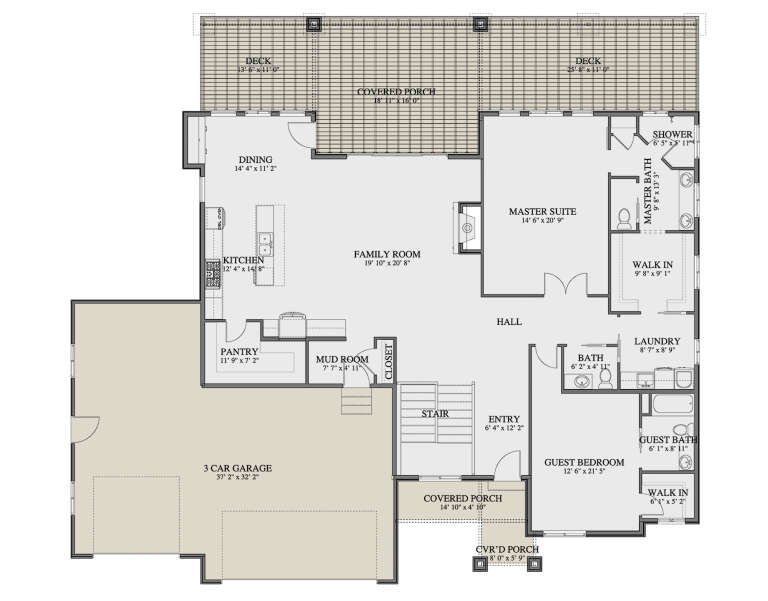 House Plan House Plan #33566 Drawing 1