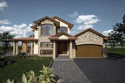 Mediterranean House Plan #5984-00031 Elevation Photo