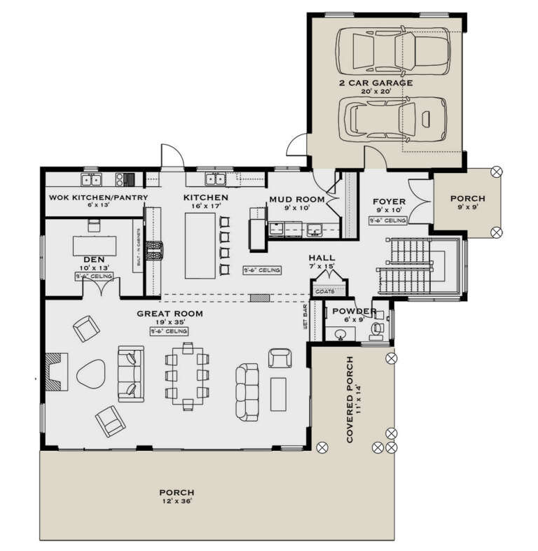 House Plan House Plan #33568 Drawing 1