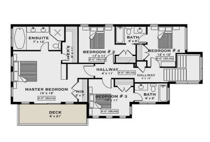 Second Floor for House Plan #5984-00031