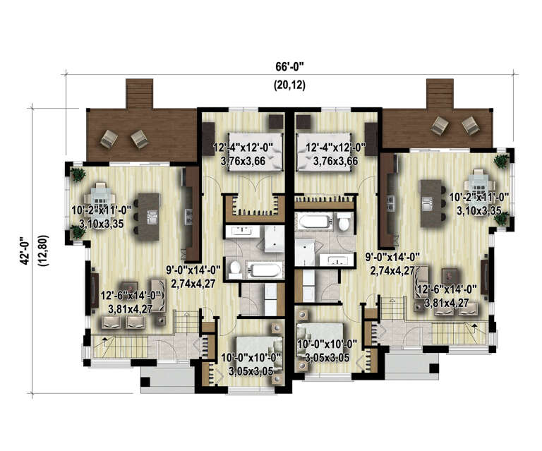House Plan House Plan #33569 Drawing 1