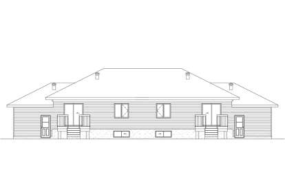 Modern House Plan #6146-00659 Elevation Photo