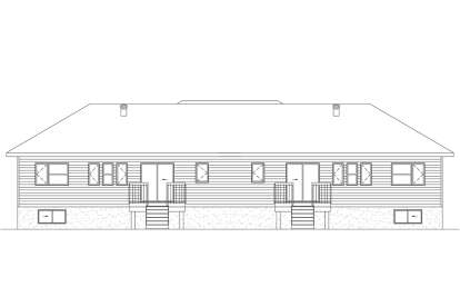Modern House Plan #6146-00660 Elevation Photo