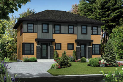 Contemporary House Plan #6146-00661 Elevation Photo