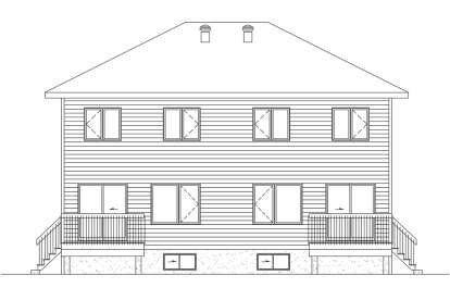Contemporary House Plan #6146-00661 Elevation Photo