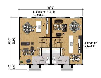 Main Floor  for House Plan #6146-00661