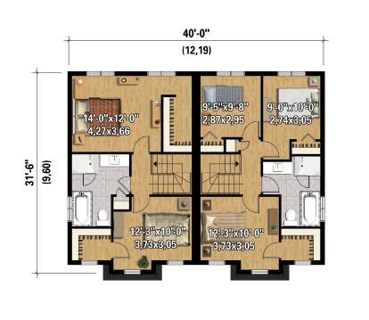 Second Floor for House Plan #6146-00661