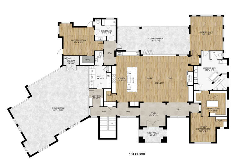 House Plan House Plan #33575 Drawing 1