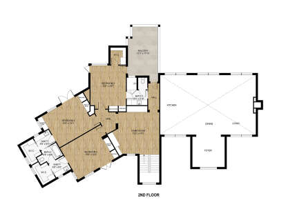 Second Floor for House Plan #8314-00036