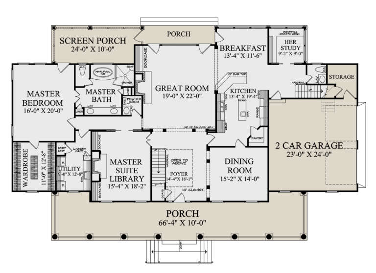 House Plan House Plan #33576 Drawing 1