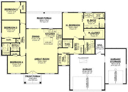 Main Floor  for House Plan #041-00395